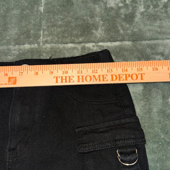 SHEIN Teen Black Cargo Mini Skirt Size 14Y Casual Utility Downtown Girl - Picture 6 of 6